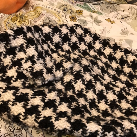 Plaid mini skirt with back fake pocket and zipper - Picture 5 of 6